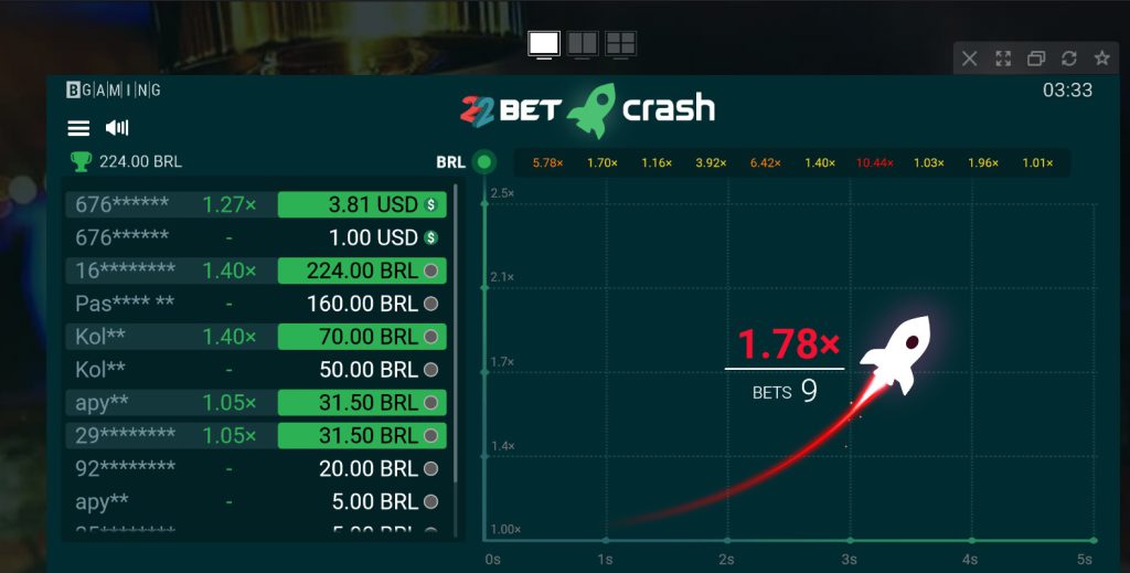 22Bet Jogos Crash