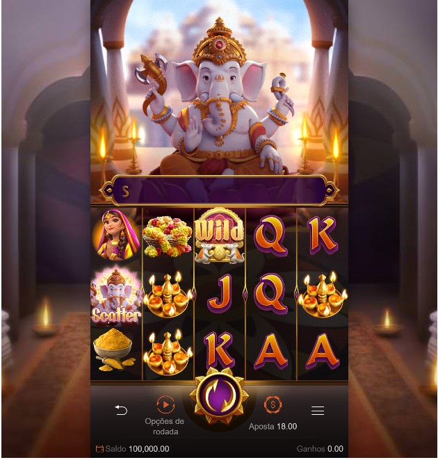 Tela de Jogo Ganesha Gold Slot