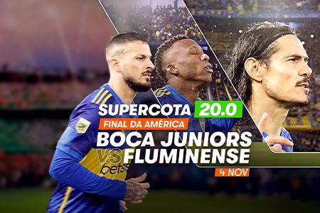 Boca Juniors Fluminense Supercota 20.0 na Betsson