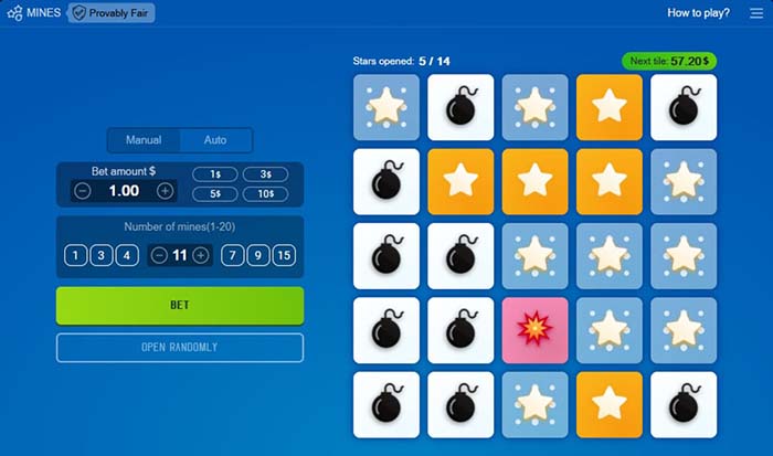 Jogando Mines num Cassino Confiável